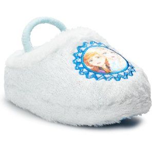 Toddler Girls Frozen II Faux Fur Clog Slippers House Shoes Size 5/6 7/8 NWT